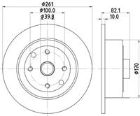 Hella Bremsscheibe Hinterachse  8DD 355 101-671