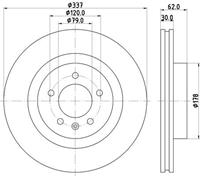 Hella Bremsscheibe Vorderachse  8DD 355 111-481