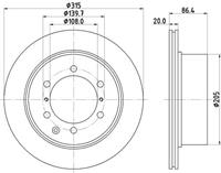 Hella Bremsscheibe Hinterachse  8DD 355 118-141