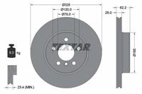 Textar Bremsscheibe Vorderachse  92141503