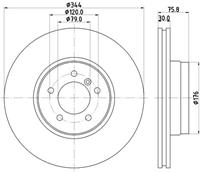 Hella Pagid GmbH Remschijven 8DD355128381