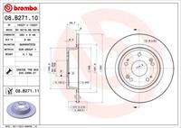 Brembo Bremsscheibe Hinterachse  08.B271.10