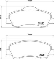 Brembo Remblokkenset, schijfrem P61138