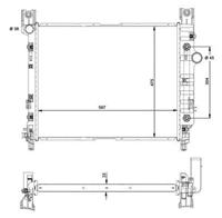 Radiator, motorkoeling EASY FIT NRF 58367