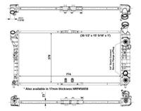 Radiator nrf 56004 easy fit