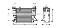 Ava Quality Cooling Intercooler, inlaatluchtkoeler RTA4553