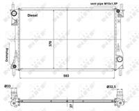 NRF Kühler, Motorkühlung  56040