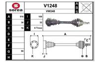 SNRA Antriebswelle - V1248