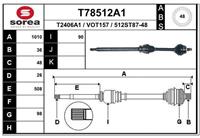 EAI Antriebswelle Vorderachse rechts  T78512A1