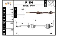 SNRA Antriebswelle - P1505