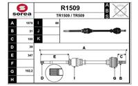 SNRA Antriebswelle - R1509