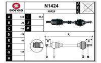 SNRA Antriebswelle - N1424