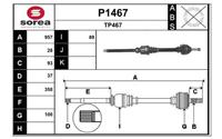 SNRA Antriebswelle - P1467