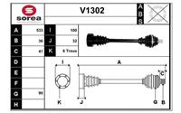 SNRA Antriebswelle - V1302