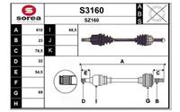 SNRA Antriebswelle - S3160