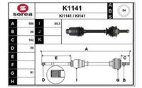 SNRA Antriebswelle - K1141