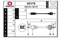 SNRA Antriebswelle - H2176