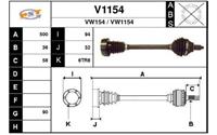 SNRA Antriebswelle - V1154