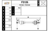 SNRA Antriebswelle - F2126