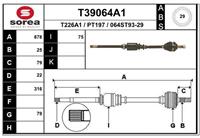 EAI Antriebswelle Vorderachse rechts  T39064A1