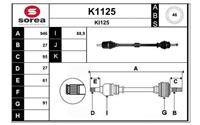 SNRA Antriebswelle - K1125