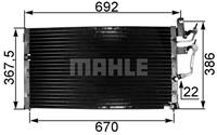 Mahle Original Kondensator, Klimaanlage  AC 329 000S