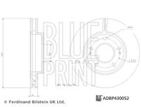 Blue Print Bremsscheibe Vorderachse  ADBP430052