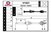 SNRA Antriebswelle - V1451