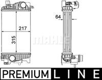 Mahle - Ladeluftkühler für opel meriva b Großraumlimousine (S10)