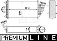 Mahle Original Ladeluftkühler links  CI 380 000P