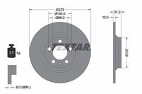 Textar Bremsscheibe Hinterachse  92315303