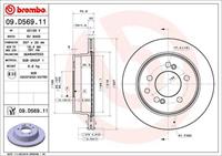 Remschijf BREMBO, Remschijftype: Binnen geventileerd, u.a. für Ssangyong