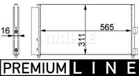 Mahle Original Kondensator, Klimaanlage  AC 372 000P