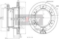 Bremsscheibe Hinterachse Maxgear 19-3356