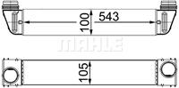 Mahle Original Ladeluftkühler Ladeluftkühler  CI 189 000S