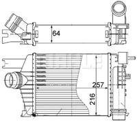 Mahle Original Ladeluftkühler  CI 498 000S