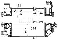 Mahle Original Ladeluftkühler  CI 500 000S