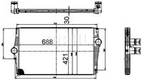 Mahle Original Ladeluftkühler  CI 520 000S