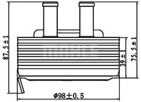 Mahle Original Ölkühler, Motoröl  CLC 197 000S