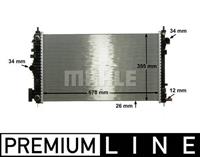 Mahle Original Kühler, Motorkühlung  CR 1101 000P