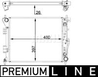 Mahle Original Kühler, Motorkühlung  CR 1405 000P