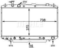 Radiateur MAHLE, u.a. für Toyota