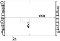 Radiateur MAHLE, u.a. für Seat, Skoda, Audi, VW