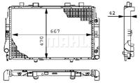 Mahle Original Kühler, Motorkühlung  CR 247 000S