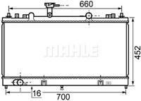 Mahle Original Kühler, Motorkühlung  CR 1021 000S