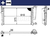 Mahle Original Kühler, Motorkühlung  CR 2206 000S