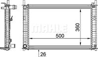 mahleoriginal Kühler, Motorkühlung Mahle Original CR 1356 000S