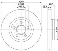 ford Remschijf 8DD355133531