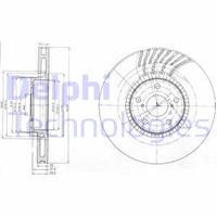 Remschijf DELPHI, Remschijftype: Geventileerd: , Inbouwplaats: rechts, u.a. für Lexus
