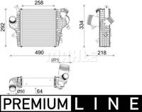 Mahle Original Ladeluftkühler links  CI 637 000P